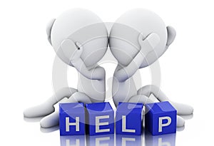 3d white people need help