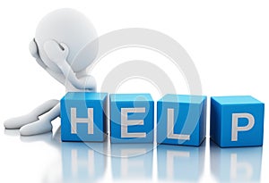 3d white people need help