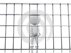 3D White people in prison.