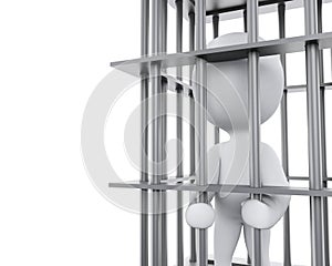 3D White people in prison.