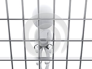 3D White people in prison.