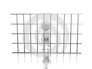 3D White people in prison.