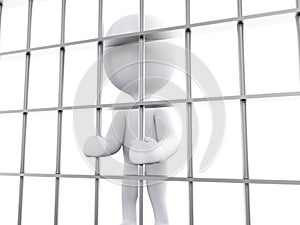3D White people in prison.