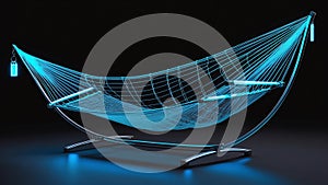 3d wireframe model of a hammock the design shoul ai generated