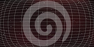 3D wireframe perspective grid room template design vector illustration background.