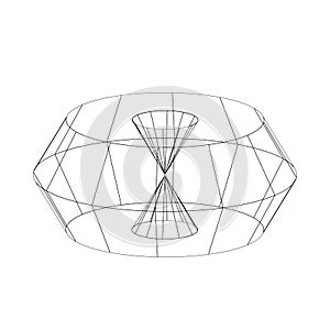 3d wireframe render object