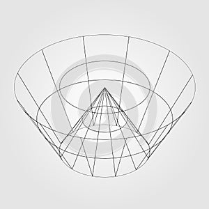 3d wireframe render object