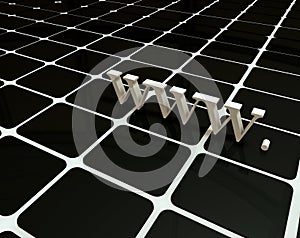 3d World Wide Web Internet Symbal