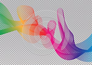 Rainbow sky spectrum creative vector graphic