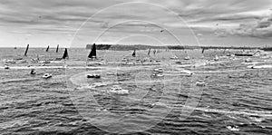 D Yacht Race S Head tip BW photo