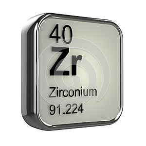 3d Zirconium element design photo