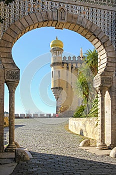 Da Pena palace. Entrance. Sintra. Portugal