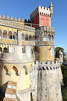 Da Pena palace. Sintra. Portugal photo