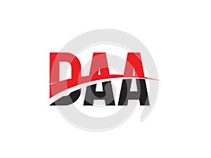DAA Letter Initial Logo Design Vector Illustration