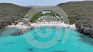 Daaibooi Beach At Willemstad In Netherlands Curacao.