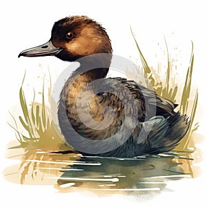 Dabchick Illustration