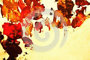 Dabs of an oil paint