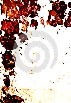 Dabs of an oil paint