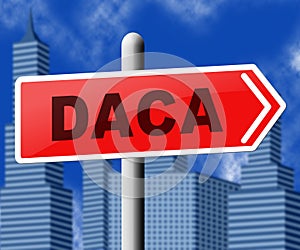 Daca Kids Dreamer Legislation For Us Immigration - 3d Illustration