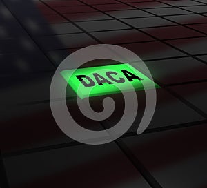 Daca Kids Dreamer Legislation For Us Immigration - 3d Illustration