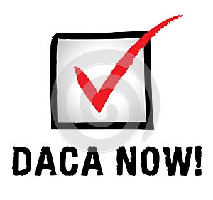 Daca Protest For Dreamers Deal Road To Citizenship - 2d Illustration