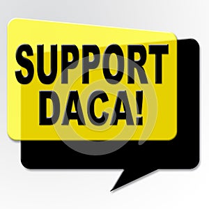 Daca Protest For Dreamers Deal Road To Citizenship - 2d Illustration photo