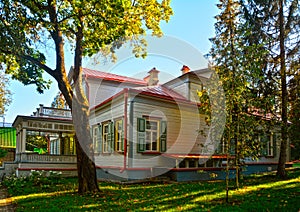 Dacha house of the artist Polenov in the Abramtsevo estate, Moscow region, Russia