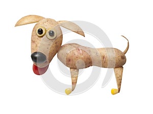 Dachhund made of potatoes