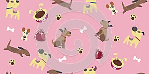 Dachshund, Fox Terrier, Doberman