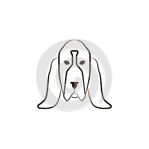 Dachshund icon. One of the dog breeds hand draw icon