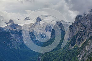 Dachstein, The mountain scenery around the top of the Zwieselalmhoehe, Salzkammergut, Salzburg, Austria