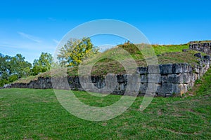 Dacian Fortress Blidaru in Orastie mountains in Romania