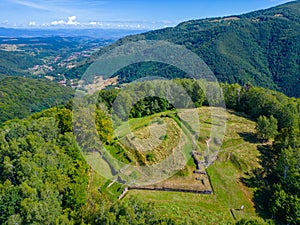 Dacian Fortress Blidaru in Orastie mountains in Romania