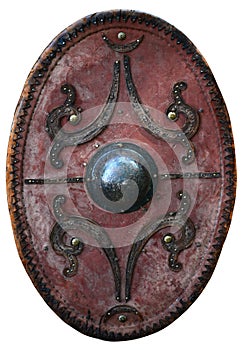 Dacian shield isolated