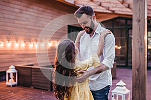 Dad with daughter photo