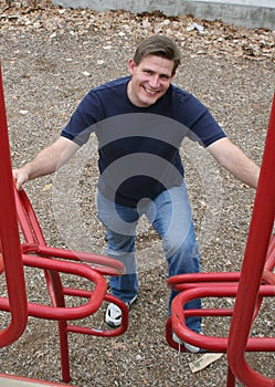 Dad at Playground