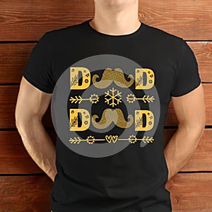 Dad T-shirt design vector