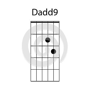 Dadd9 guitar chord icon