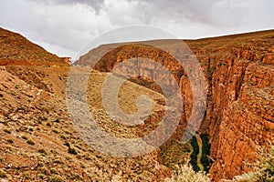 Dades Gorge is a gorge of Dades River in Atlas Mountains in Morocco