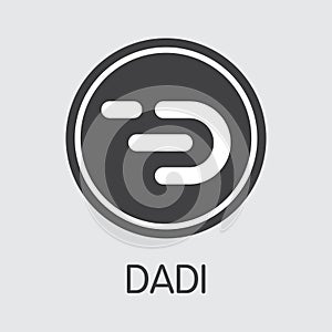 Dadi Digital Currency - Vector Illustration. photo