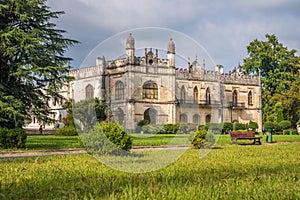 Dadiani Palace located inside a park in Zugdidi, Georgia