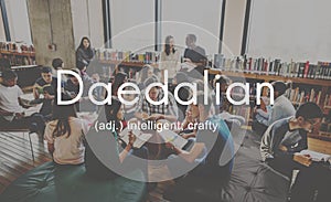 Daedalian Crafty Intelligent Artistic Smart Concept photo