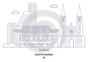 Daegu Linear City Skyline, South Korea