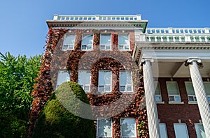 DAEGU, SOUTH KOREA - NOVEMBER 4, 2019: Classic building at Keimyung University in Daegu, South Korea. Keimyung University was