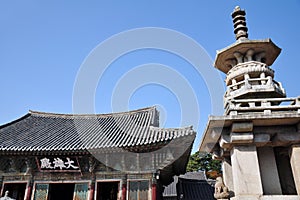 Daeungjeon pavilion & dabotap pagoda, Bulguksa temple, South Korea