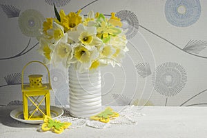 Daffodils background