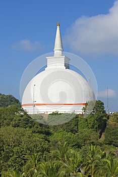 Dagoba in the monastery. Mihintale, Sri Lanka