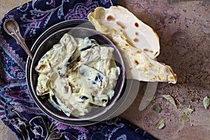 Dahi Baingan, aubergine and curd curry