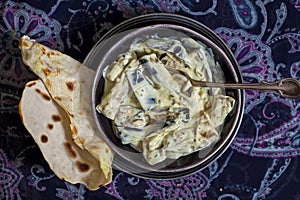 Dahi Baingan, aubergine and curd curry