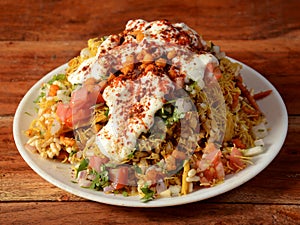 Dahi Bhel puri, a famous midday snack in india